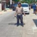 Kecelakaan Beruntun di Jalan Pelabuhan II Sukabumi Satu Mobil Terbalik. Satu Orang Masuk Rumah Sakit