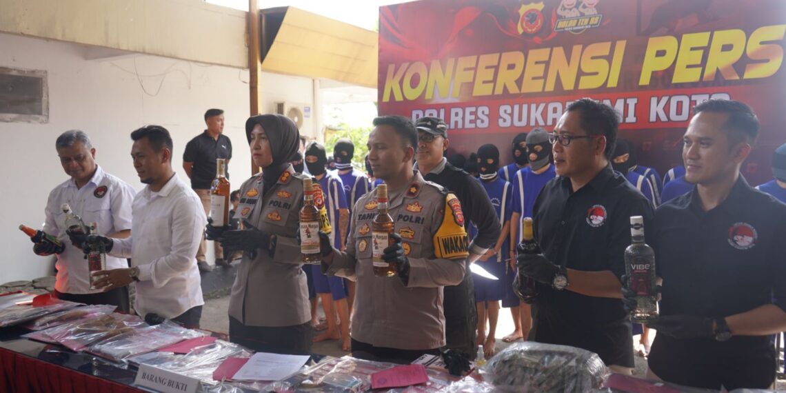 21 Terduga Pelaku Penyalahgunaan Narkoba Diamankan Polres Sukabumi Kota