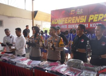 21 Terduga Pelaku Penyalahgunaan Narkoba Diamankan Polres Sukabumi Kota