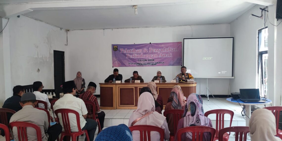 Kapolsek Sukaraja bersama Bhabinkamtibmas Hadiri Pelatihan dan Penyuluhan Perlindungan Anak