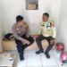 Cegah Aksi Kejahatan, Anggota Bhabinkamtibmas berikan Himbauan Kamtibmas Kepada Security