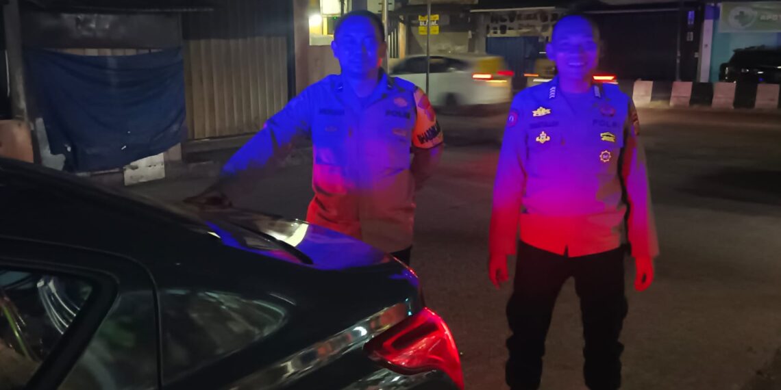 Polsek Cikole Laksanakan Patroli Malam