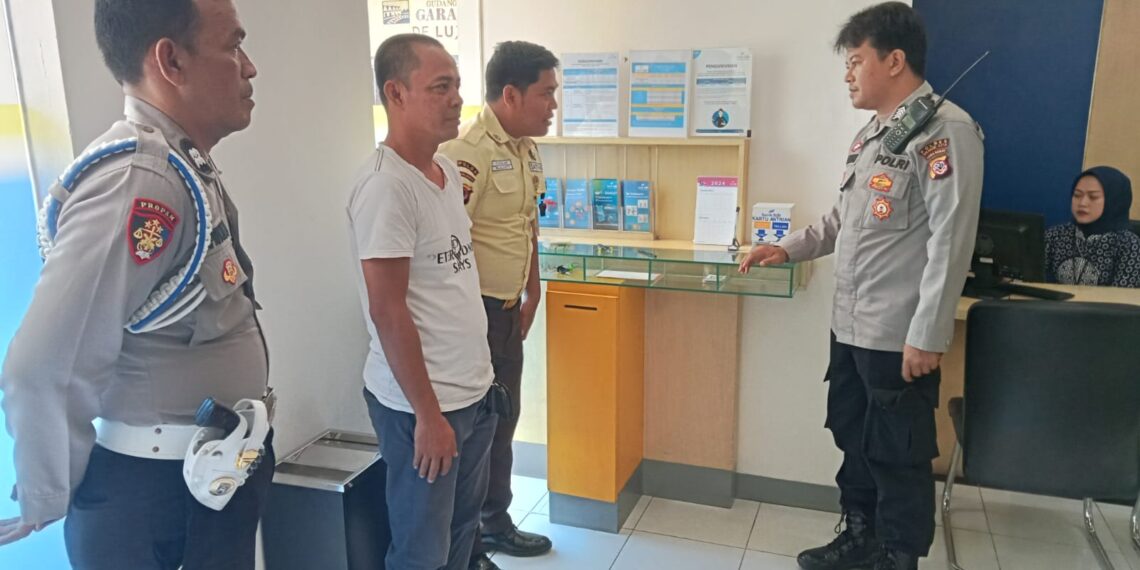 Patroli Obyek Vital Perbankan Himbau Security Cegah Terjadinya Gangguan Kamtibmas