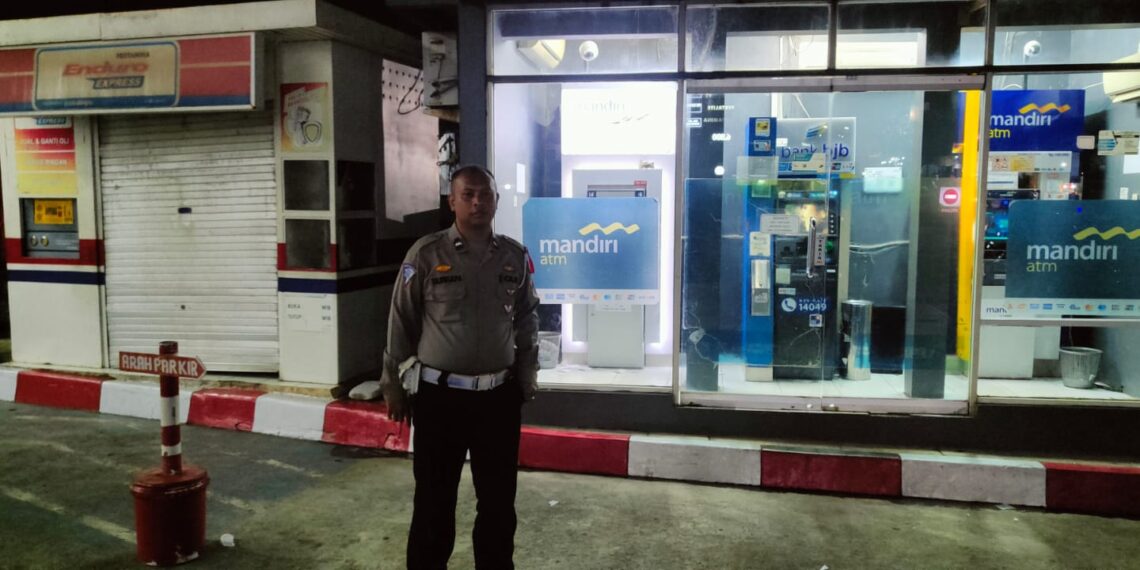 Jaga Kondusifitas malam hari, Polsek baros tingkatkan Patroli Fasilitas Umum