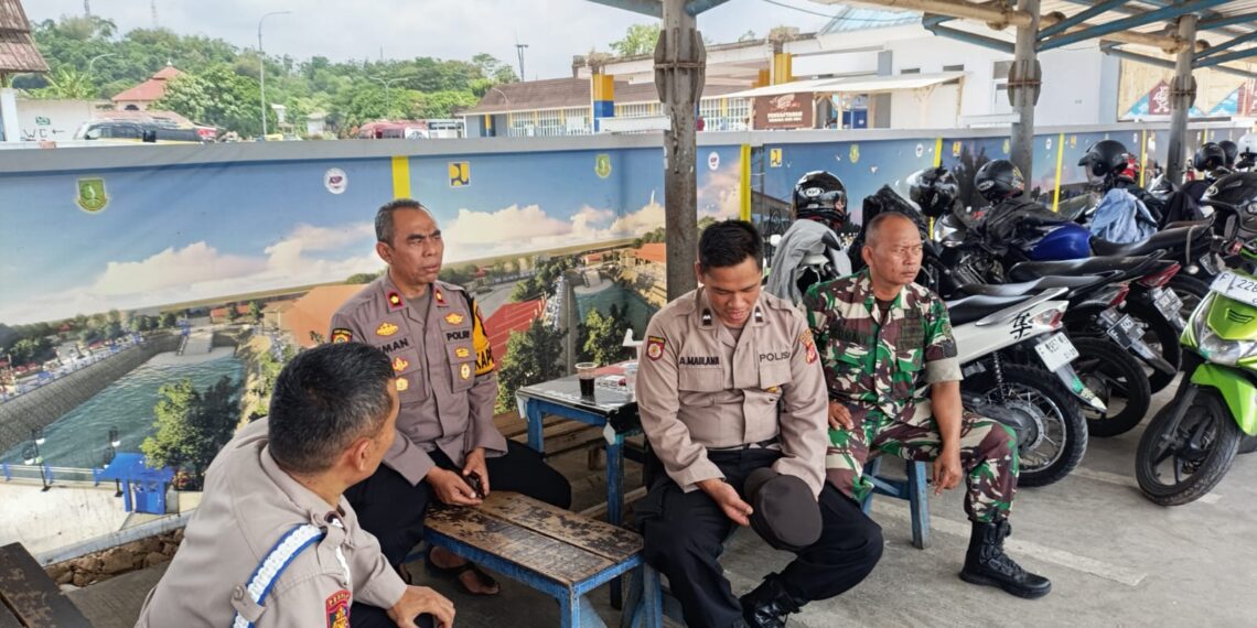 Jaga Kondusifitas Pesta Demokrasi Pemilu Damai 2024. Polsek Baros Optimalkan Patroli bersama TNI-Polri