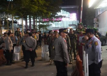 Pastikan Debat Publik Calon Bupati dan Wakil Bupati Sukabumi Kodusif, Polres Sukabumi Kota Siagakan Ratusan Personel Gabungan