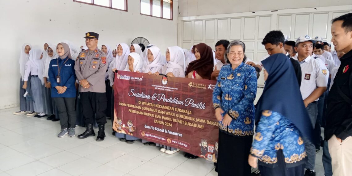 Polsek Sukaraja Laksanakan Sosialisasi Sekolah SMKN 1 Pertanian Sukaraja Jelang Pilkada Serentak 2024