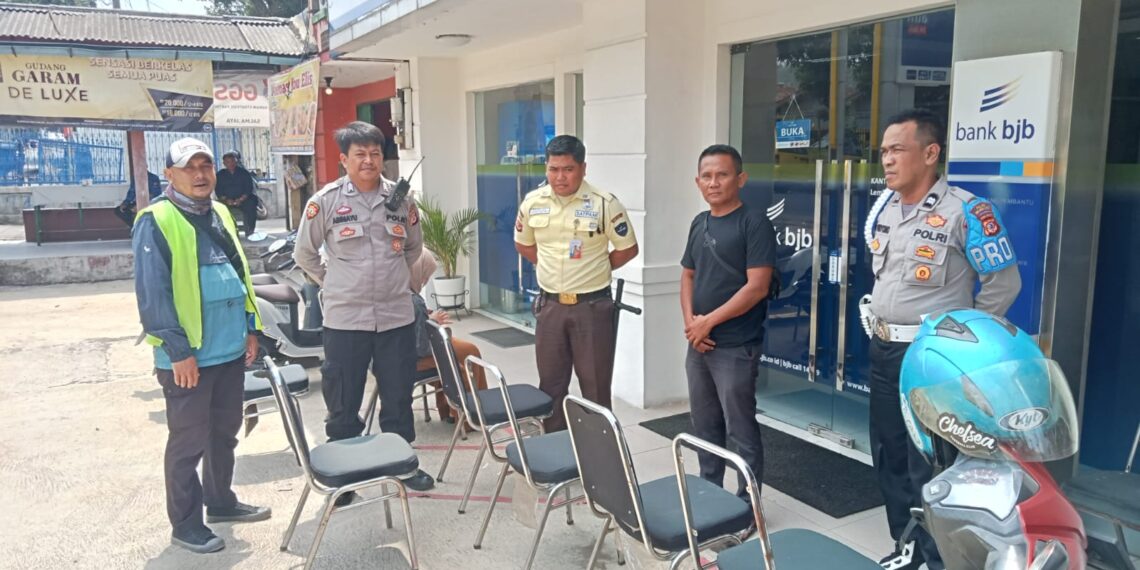 Patroli Obyek Vital Perbankan Himbau Security Cegah Terjadinya Gangguan Kamtibmas Kondidsifitas Pilkada Serentak 2024,