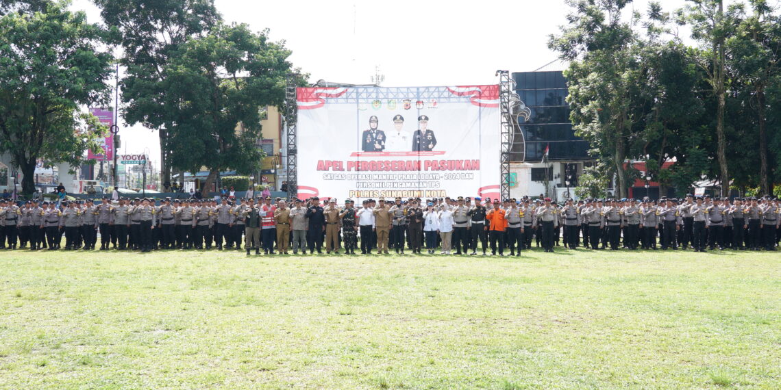 Ketua DPRD Kota Sukabumi Menghadiri Apel Serpas Pengamanan TPS
