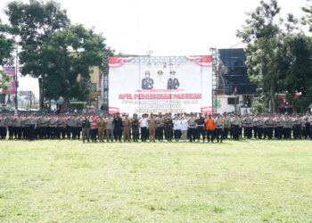 Ketua DPRD Kota Sukabumi Menghadiri Apel Serpas Pengamanan TPS
