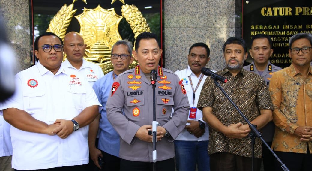 Terima Audiensi Para Buruh, Kapolri Apresiasi Upaya Menjaga Ruang Demokrasi