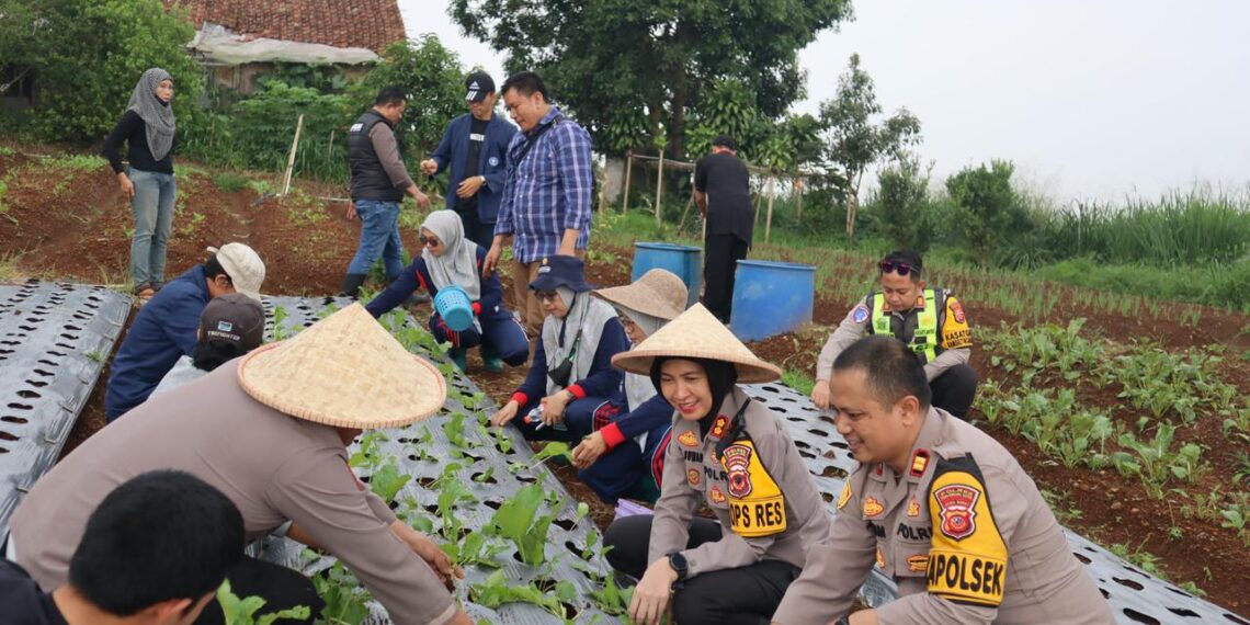 Kapolres Sukabumi Kota Tinjau Lokasi Ketahanan Pangan