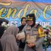 Launching Tenda Cita, Kapolres AKBP Rita Suwadi Bagi-bagi Nasi Kotak
