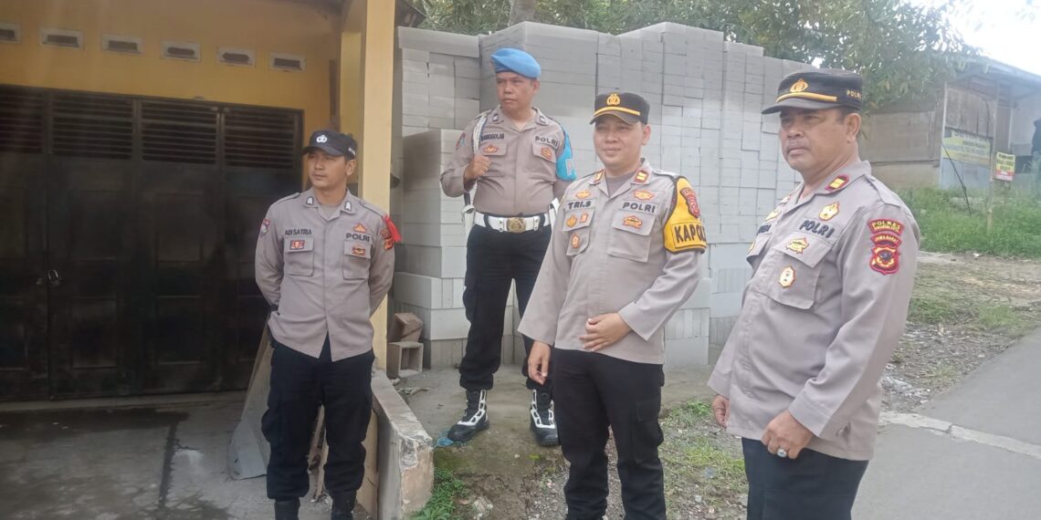 Kapolsek Kebonpedes Pimpin Pengamanan Kampanye Calon Bupati, Laksanakan Kegiatan Cooling System Jelang Pilkada Serentak 2024
