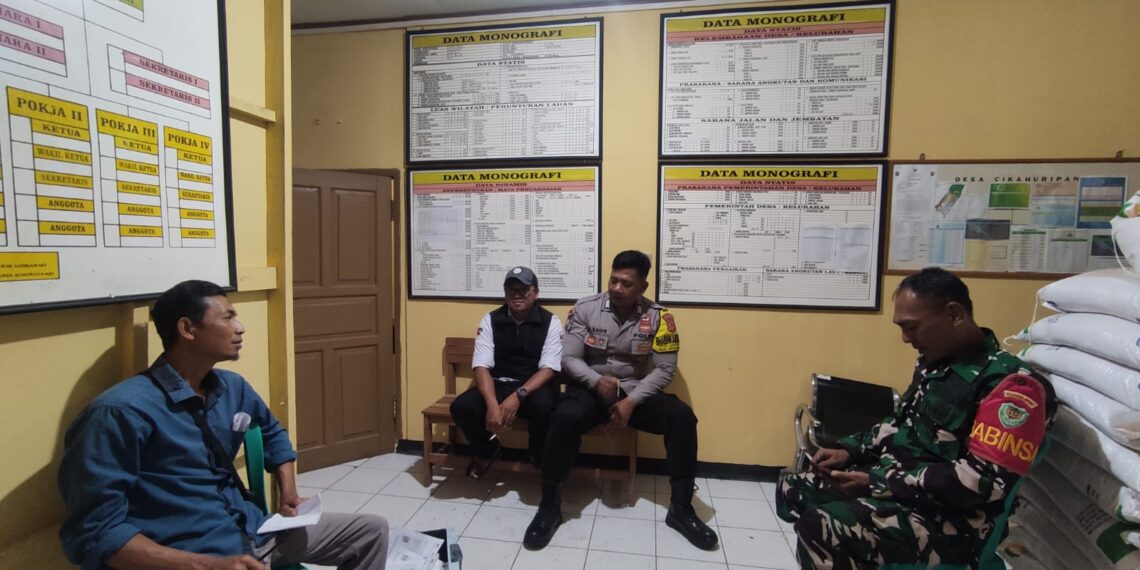 Sinergitas TNI – POLRI Dialogis dengan masyarakat di wilkum polsek kadudampit