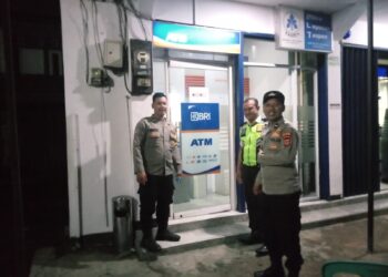 Polsek Sukalarang Patroli ke Obyek Vital ATM BRI