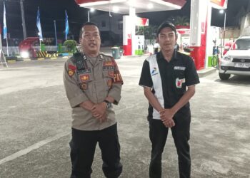 Anggota Polsek Lembursitu Giat Patroli Kontrol SPBU