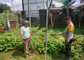 Polsek baros laksanakan Penuhi Ketahanan Pangan
