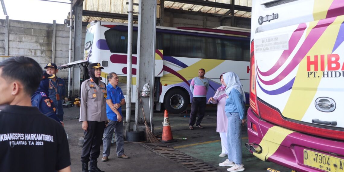 Antisipasi Arus Mudik Nataru, Polres Sukabumi Kota Lakukan Ramp Check
