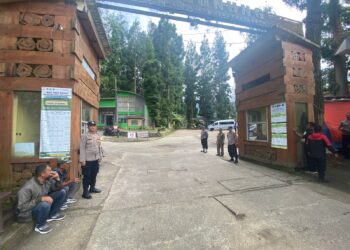 Cipta Kondisi Operasi Lilin Lodaya-2024, Polsek Kadudampit Sukabumi Amankan Objek Wisata