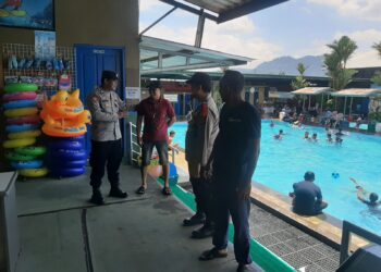 Pastikan Nataru Kondusif polsek lembursitu amankan objek wisata