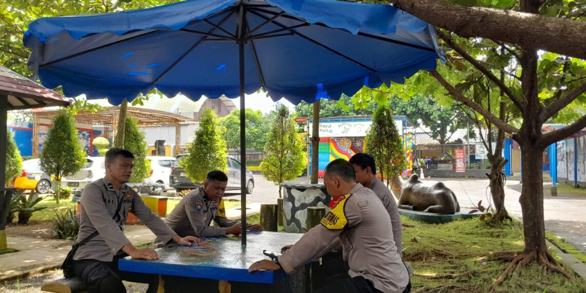 Polsek Baros Tingkatkan Pengamanan di Tempat Wisata