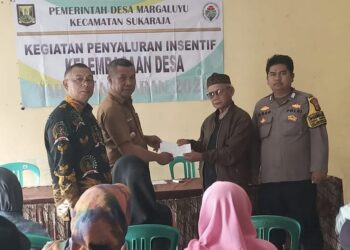 Polsek Sukaraja laksanakan pengawasan penyaluran dana insentif