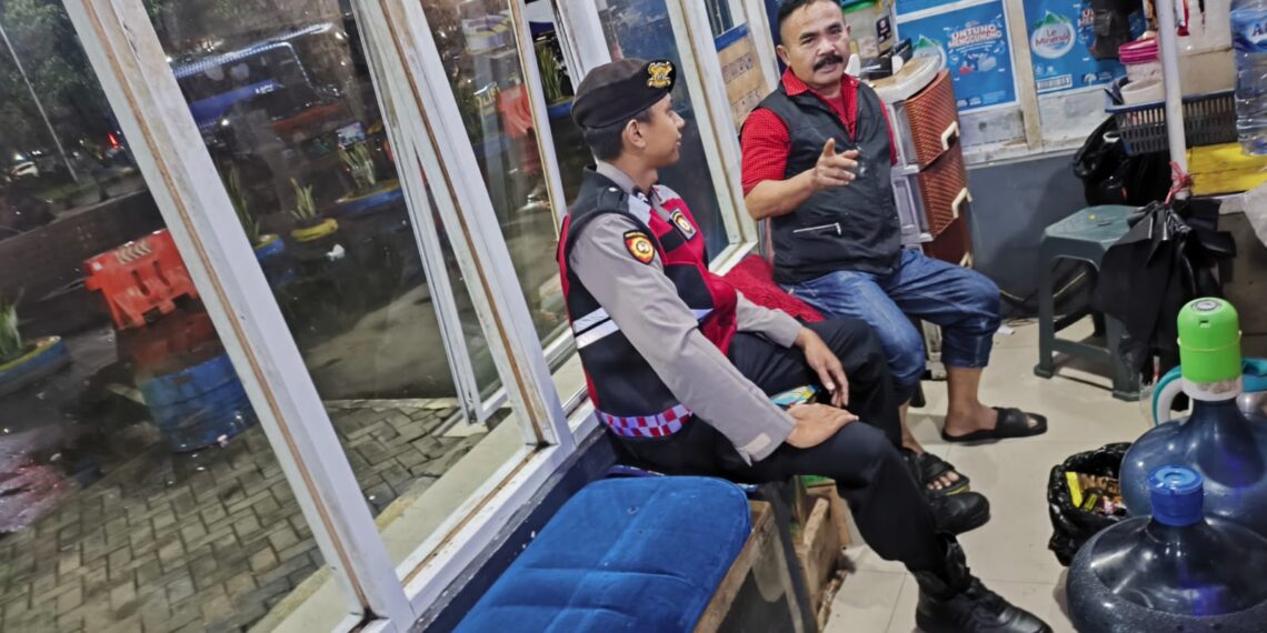 Polsek Baros giatkan patroli malam