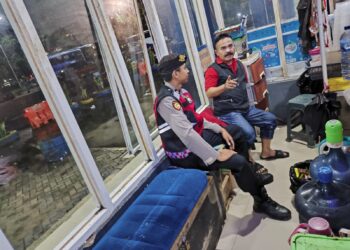 Polsek Baros giatkan patroli malam