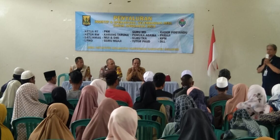 Polsek Cireunghas Monitoring Penyaluran Insentif Kelembagaan Desa