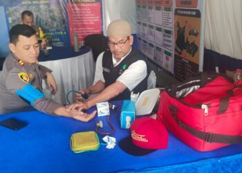 Polsek Baros  laksanakan Pemeriksaan Kesehatan