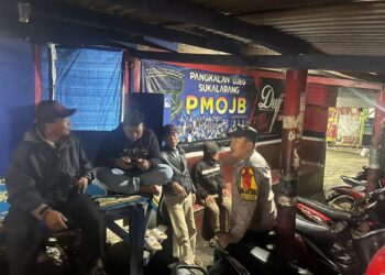 Patroli Strong Point Malam Sambangi Obyek Vital Dan Dialogis