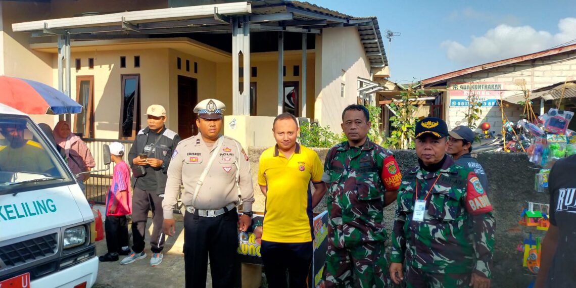 Polsek Gunungguruh Bersinergi dengan Babinsa Sambangi Warga Untuk Tingkatkan Harkamtibmas agar aman dan kondusif