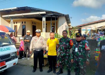 Polsek Gunungguruh Bersinergi dengan Babinsa Sambangi Warga Untuk Tingkatkan Harkamtibmas agar aman dan kondusif