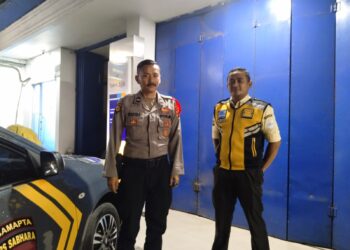 Patroli Biru Polsek  Cisaat Cegah Gangguan Kamtibmas