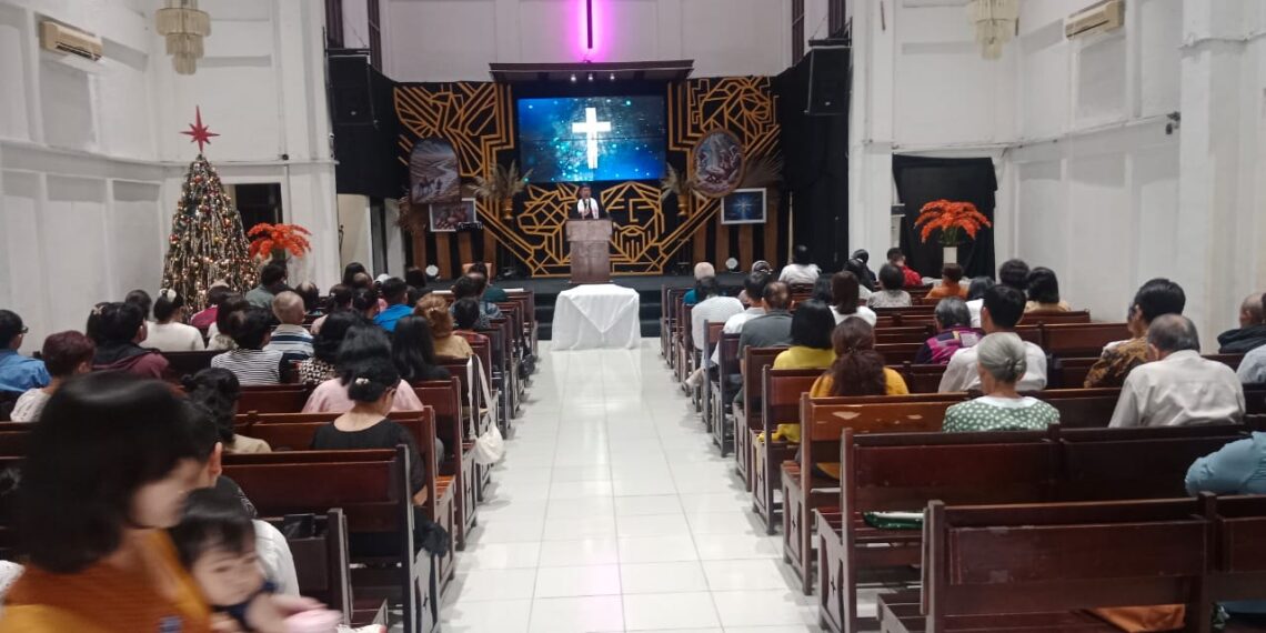 Minggu Kasih, Polsek baros tingkatkan keamanan Gereja sidang kristus