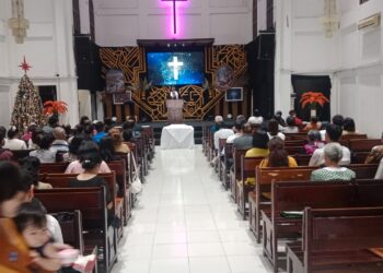 Minggu Kasih, Polsek baros tingkatkan keamanan Gereja sidang kristus