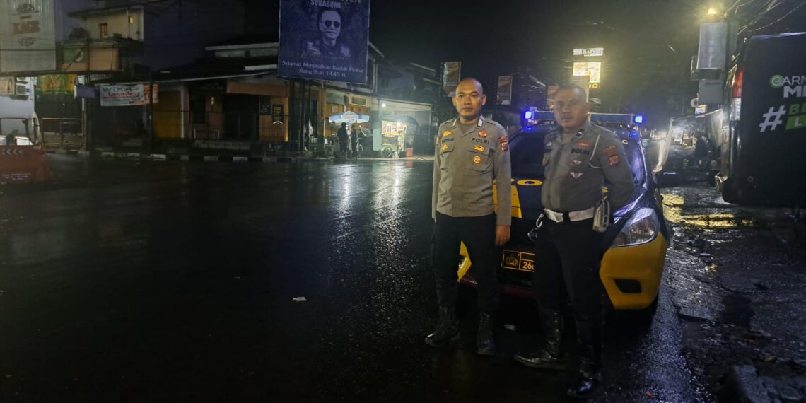 Cegah Kriminalitas, Polsek Cikole Giatkan Patroli Malam