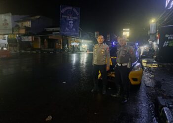 Cegah Kriminalitas, Polsek Cikole Giatkan Patroli Malam