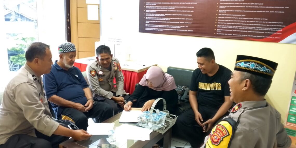 Gelar Ngariung Bareng, Polsek Baros Sampaikan Pesan Kamtibmas