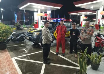 Polsek Lembursitu Giat Patroli Kontrol SPBU Pastikan Keamanan