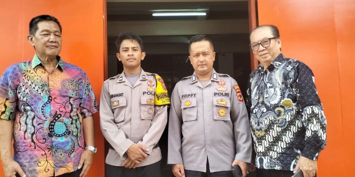 Polsek Kebonpedes Pengamanan Minggu Kasih di Gereja Bethel