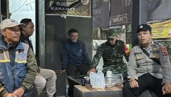 Sambangi Pangkalan Ojek, Polsek Gunungpuyuh Sampaikan Pesan