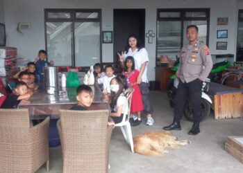 Minggu kasih Gereja Charismata Jemaat allah personil Polsek Sukabumi laksanakan pengamanan