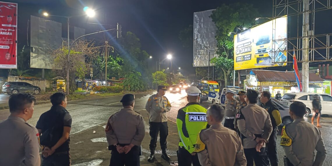 Antisipasi Kriminalitas Malam Minggu, Polsek Gabungan Rayon Selatan Gelar KRYD