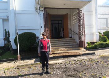 Minggu kasih Gereja Sidang Kristus, Polsek Baros Efektifkan  Pengaman secara Preventif