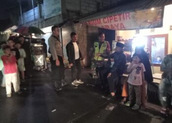 Polsek Cibeureum Cegah Gukamtibmas, Lakukan Patroli KRYD Malam Minggu
