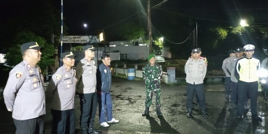 Polsek Warudoyong Gelar Apel Malam, Dalam Rangka Menjelang Pelaksanaan Patroli KRYD