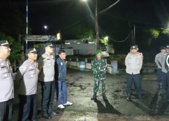 Polsek Warudoyong Gelar Apel Malam, Dalam Rangka Menjelang Pelaksanaan Patroli KRYD