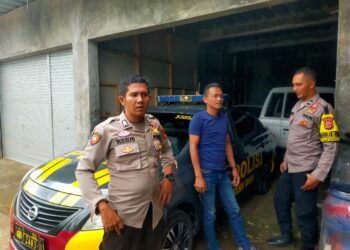 Polsek Baros Sambang warga Nangela Sampaikan Pesan Kamtibmas